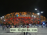 北京奥运鸟巢夜景